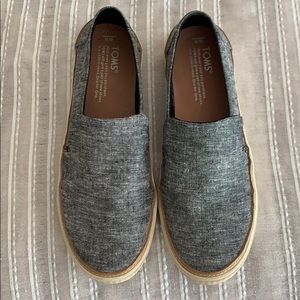 Tom’s Canvas slip ons